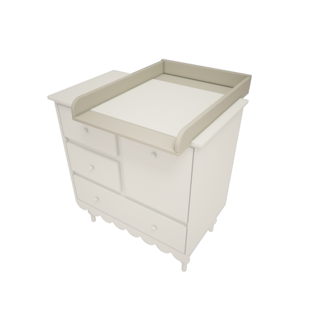 Babushka kummuti mähkimislaud, oliiviroheline