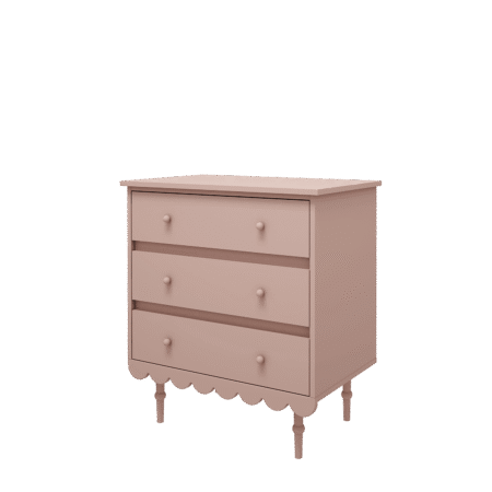 Babushka kummut kolme sahtliga roosa