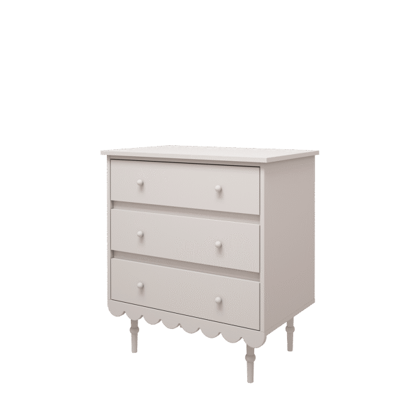 Babushka kummut kolme sahtliga valge