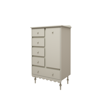 Babushka kõrge kummut oliviiroheline